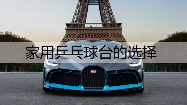 家用乒乓球台的选择