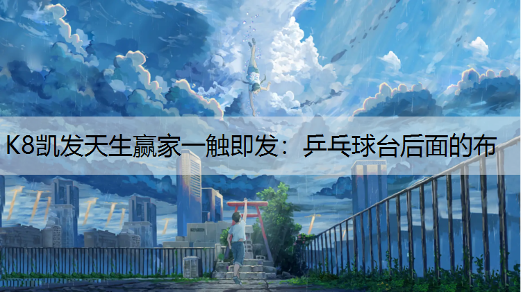 乒乓球台后面的布